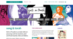Desktop Screenshot of girlsintroublemusic.com
