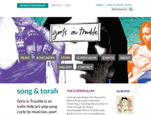 Tablet Screenshot of girlsintroublemusic.com